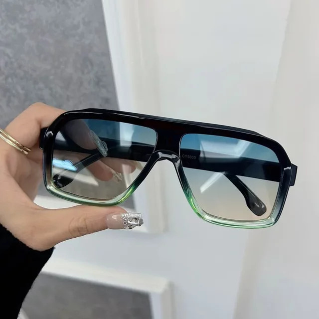 DITUIEO Sonnenbrille, Vollrand, quadratisch, Kunststoff, Schwarz, Unisex - Bild 1