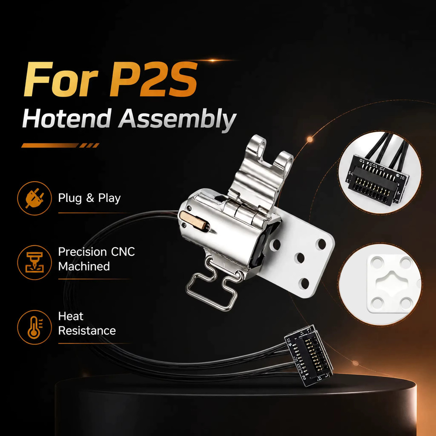 Bambu Lab P2S Hotend-Heizbaugruppe Schnellwechsel-Upgrade-Kit für FDM 3D-Drucker Ersatzteile in Silber - Bild 3