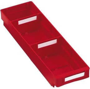 Kappes Regalkasten Mod. 410 rot für 4 Trennplatten B/T/H: 40,0 x 12,0 x 6,5 cm - Bild 1