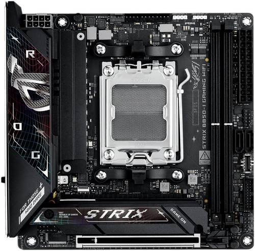 Asus ROG STRIX B850-I GAMING WIFI Mini-ITX Mainboard mit AMD B850 Chipsatz, Socket AM5, DDR5, Wi-Fi 7, Bluetooth und USB-C in Schwarz - Bild 1