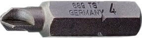 Gedore 689 TS 10 Schraubendreherbit 1/4 Zoll Vier-Wing TORQ-SET 10 mm in Silber aus Edelstahl - Bild 1