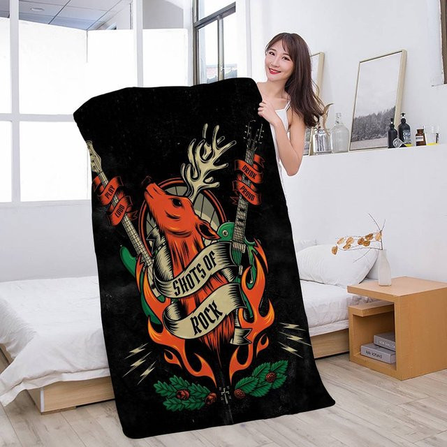 Saugfähiges Mikrofaser-Strandtuch von Creative Man in Schwarz und Weiß, B/H: 90 x 180 cm - Bild 1