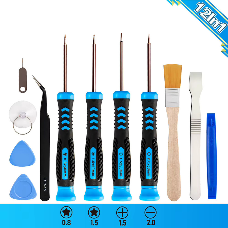 Lefavor Handy-Reparatur Werkzeugset mit Schraubendrehern in Multicolour für iPhone, Nintendo, iPad und Laptop - Bild 2