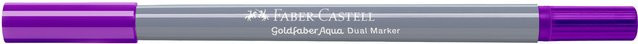 Faber Castell Goldfaber Aqua Dual Marker in Purpur mit Brush- und Ink-Spitze - Bild 1