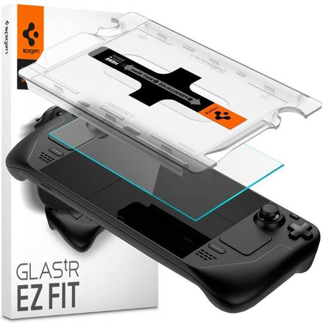 Spigen Glas.tr Ez Fit Gehärtetes Schutzglas für Steam Deck / OLED in Transparent - Bild 1