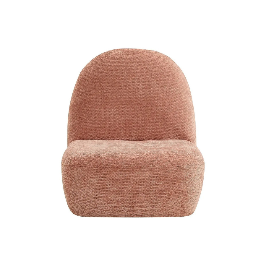 Vente-unique Sessel Maldano mit gerader Rückenlehne in Rosa aus Chenille-Stoff, B/T/H: 52,5 x 60,5 x 58,5 cm - Bild 2