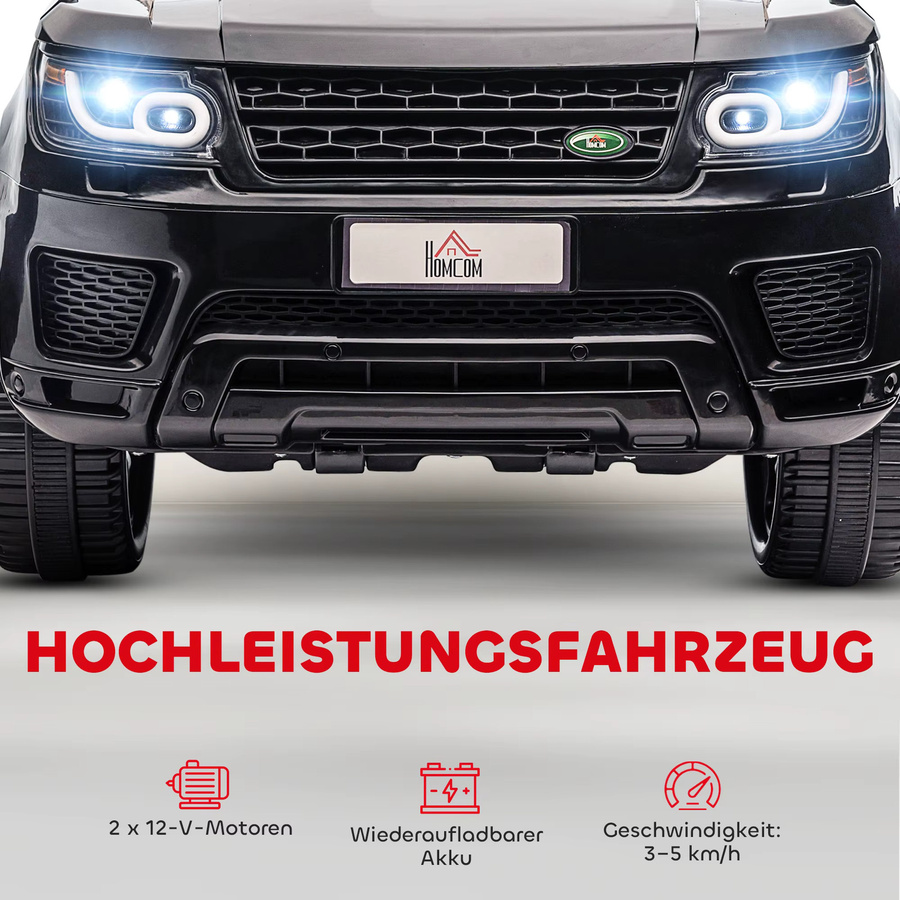 HOMCOM Kinder Elektroauto SUV Schwarz mit Fernbedienung für 3-5 Jahre - Bild 5