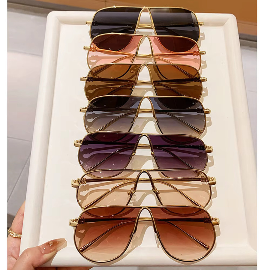 Salutami Sonnenbrille, quadratisch, Vollrand, Metall, Damen - Bild 4