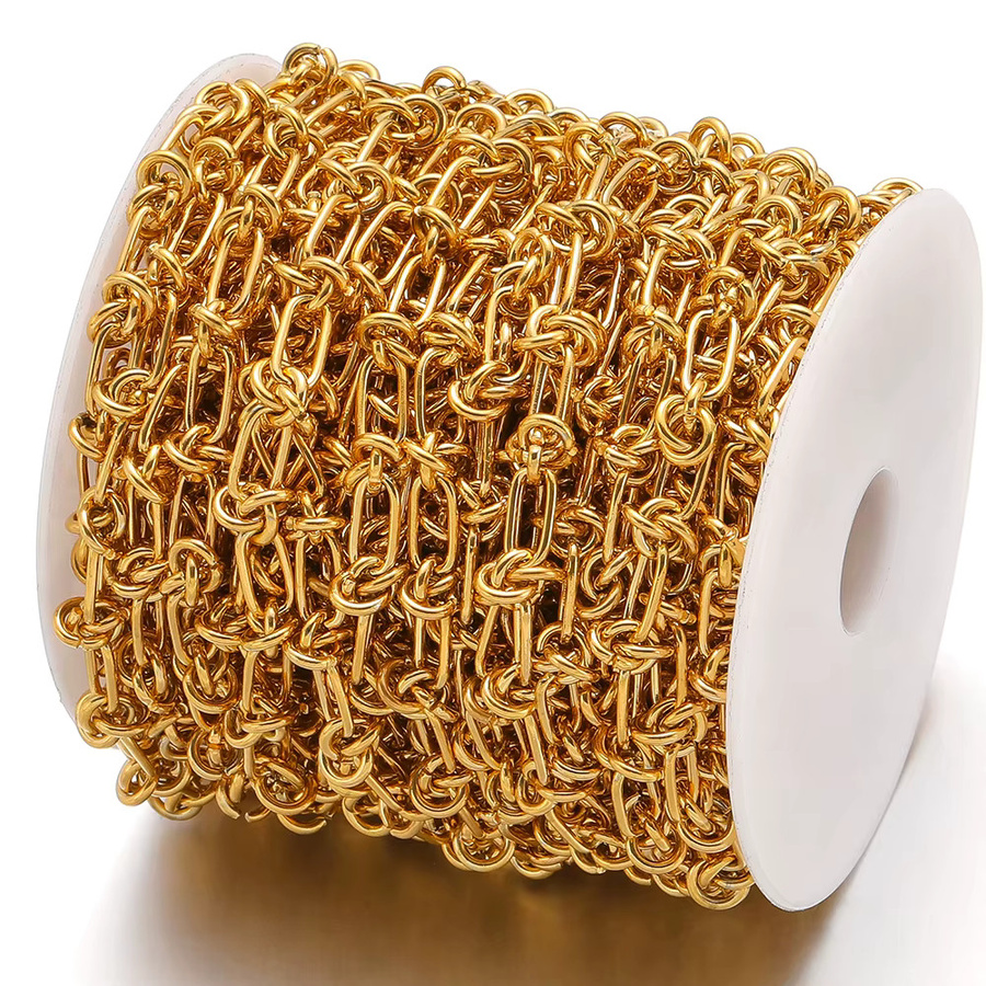 Luksteel Halskette Edelstahl Gold, 1 Meter, Herren - Bild 2