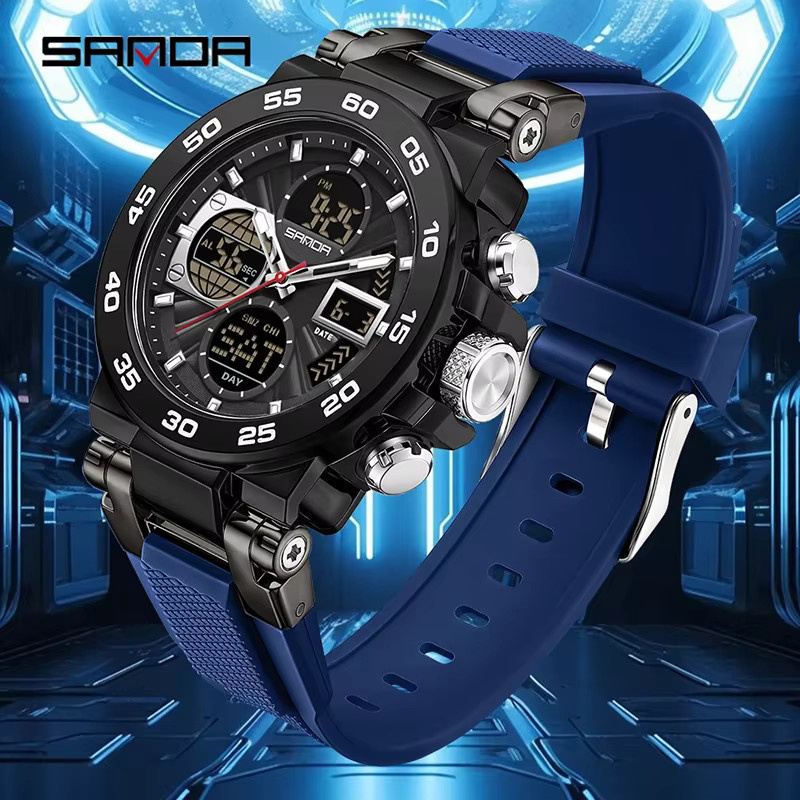 SANDA Chronograph, Dual Display, Herren - Bild 2