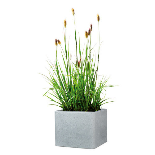 Scheurich Pflanzgefäß Quadro aus Kunststoff in Grau, Durchmesser: 30 cm, Höhe: 24 cm - Bild 2