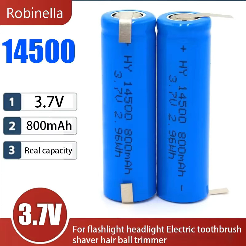 Robinella Akku AA ICR14500 Lithium-Ionen-Zelle, 3,7 V, 800 mAh, Blau - Bild 4
