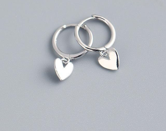 Allbestart Ohrstecker 925 Silber, Herz-Quaste, Damen - Bild 1