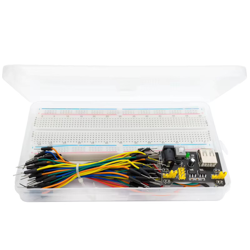 AITEXM ROBOT MB-102 Steckbrett Power Module Kit mit 65 flexiblen Überbrückungskabeln für 3,3 V und 5 V - Bild 3
