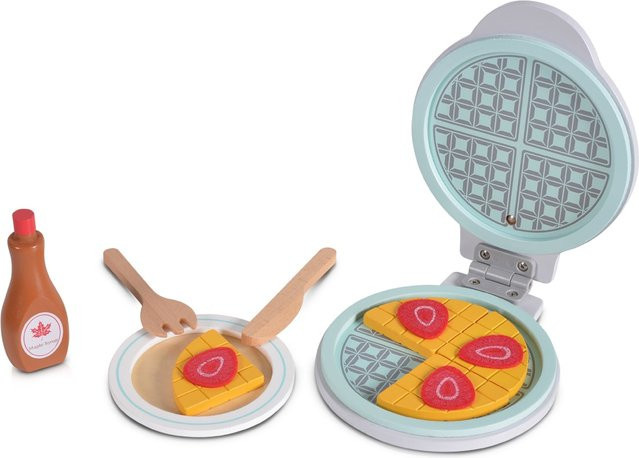 Moni Waffeln Waffeleisen Holz bunt - Bild 1