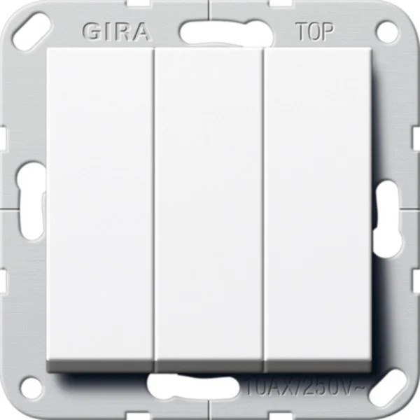 Gira Elektroschalter 1P Weiß 284403 - Bild 1