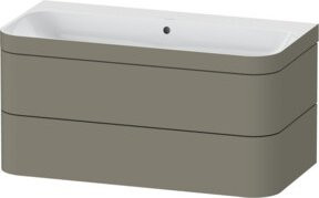 Duravit Möbelwaschtisch-Unterschrank Happy D.2 Plus in Seidengrau Matt mit 2 Schubladen, B/T: 97,5 x 49 cm - Bild 1