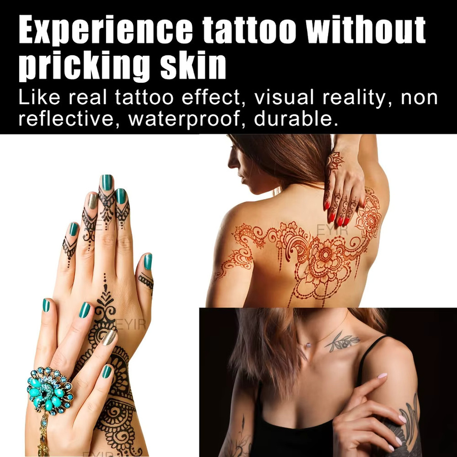 EYIR Tattoo-Paste-Set, 7 Farben, Temporäre Tattoo-Paste - Bild 3