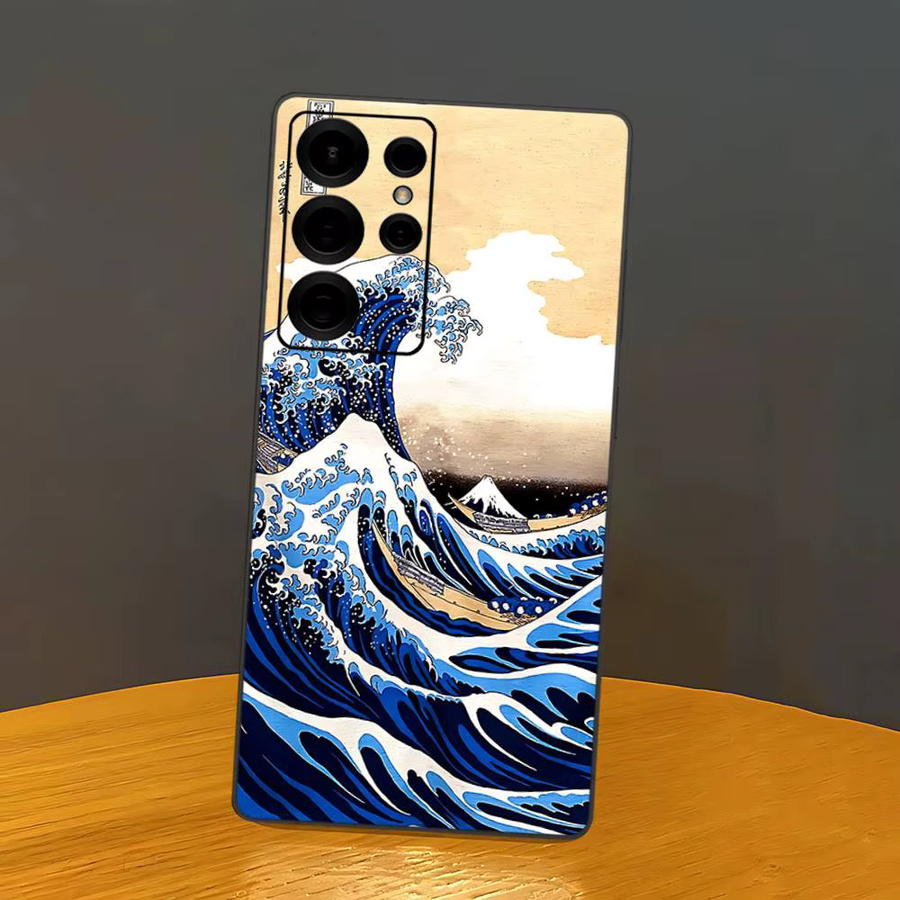 Kanagawa Great Wave Anime Handyhülle für Samsung Galaxy S24 FE S23 S22 S21 S20 Ultra Plus 5G in Multicolour - Bild 2