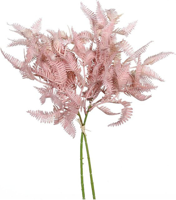 Künstlicher Farnzweig Rosee in Rosaton und Pink - Bild 1