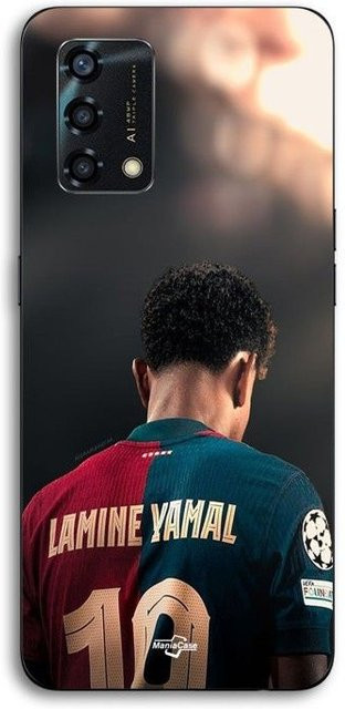 MANIACASE Handyhülle für Oppo A95 mit Lamine Yamal FC Barcelona Design in Schwarz und Multicolour - Bild 1