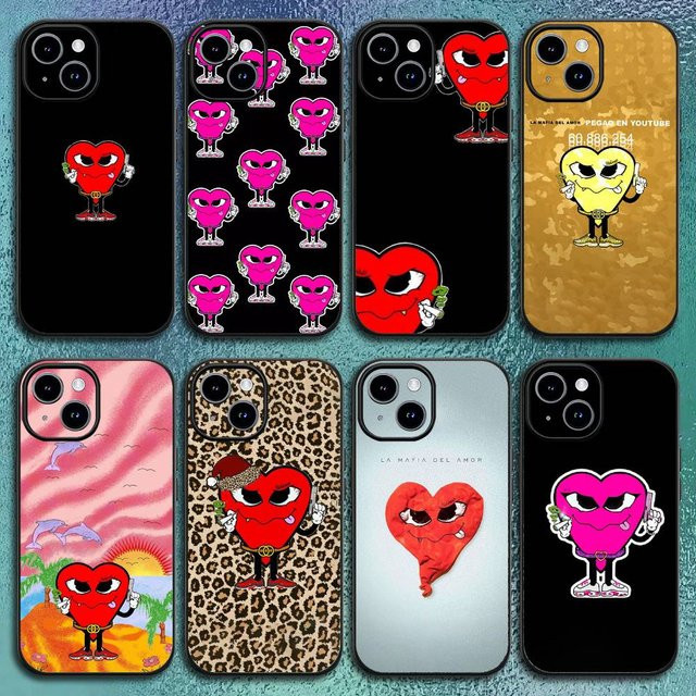 Love Mafia La Mafia Del Amor Handyhülle für iPhone 12 bis 17 Pro Max Plus in Schwarz als klassische Softshell-Hülle - Bild 1