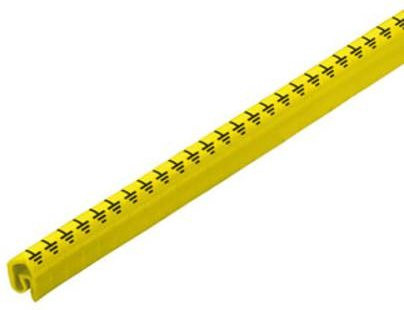 Weidmüller CLI C 2-4 GE/SW ET CD Kennzeichnungsring Gelb aus Kunststoff für Außendurchmesser 4 bis 10 mm - Bild 1