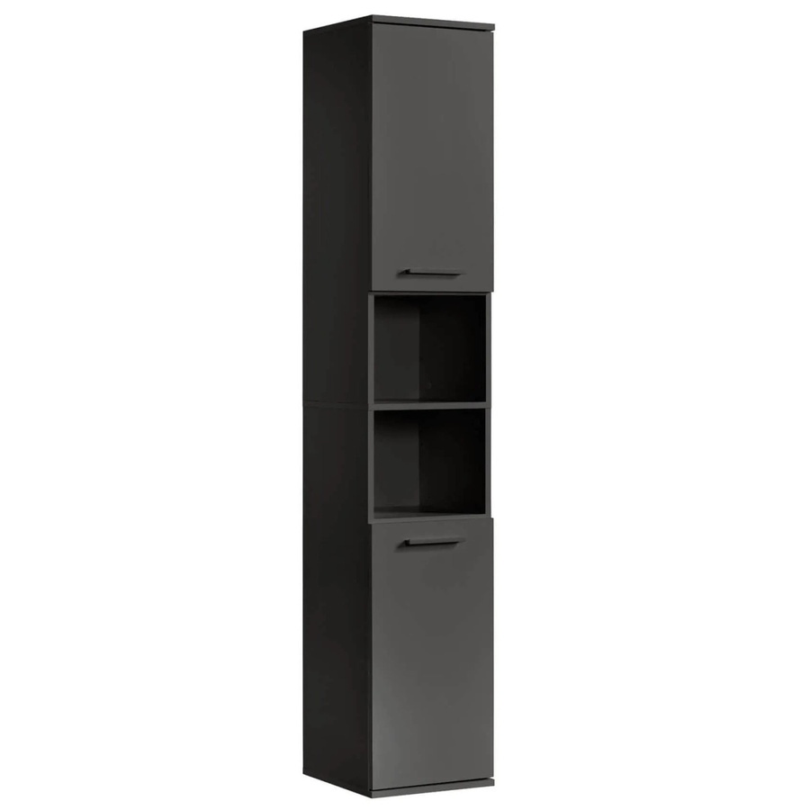 mokebo Bad Hochschrank Der Kapitän Badezimmerschrank in Weiß, H: 180 cm, B: 33 cm, T: 34 cm - Bild 2