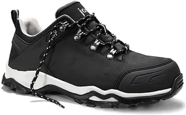 Elten Sicherheitshalbschuh JoPowerful Black Low S3 aus Nubukleder in Schwarz und Grau, Größe 43 - Bild 1
