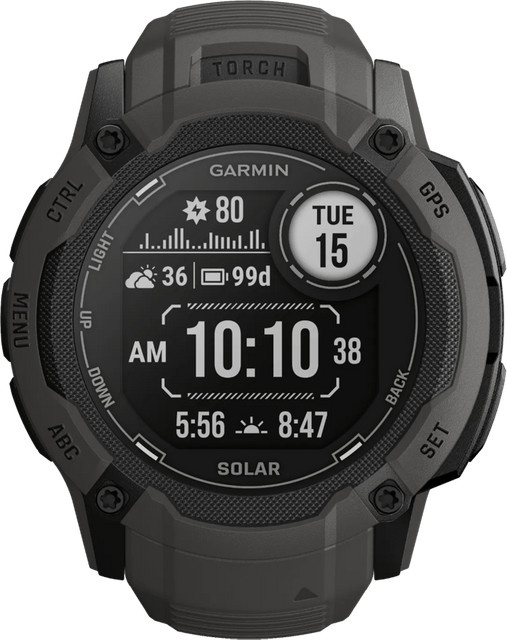 Garmin Instinct 2X Solar GPS Smartwatch in Graphit Schwarz mit Schlaftracking und Wasserfestigkeit - Bild 1