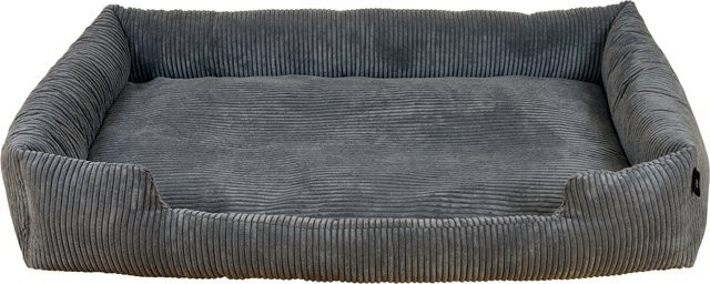 Rohrschneider Kuschelsofa Goliath XXL Hundesofa aus Cordstoff in Grau mit abnehmbarem Kissenbezug B: 110 cm, T: 75 cm, H: 25 cm - Bild 1