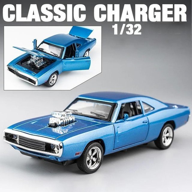 Linyi toy car 1970 Challenger Sports, Modellauto, 1:32, Metall, ab 14 Jahren - Bild 1