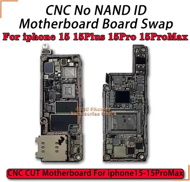 CNC geschnittene Motherboard Logikplatine für iPhone 15 Pro Max und iPhone 15 Plus mit polierter CPU und AP RF Board - Bild 1