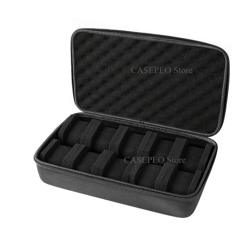 HUOAED Uhren-Aufbewahrungsbox, 10-Slots, Schwarz, Unisex - Bild 2