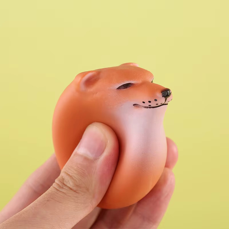 ZTOYL Shiba Inu Deko-Figur in Ei-Form, Kunststoff, Orange - Bild 3