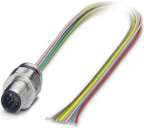 Phoenix Contact 1513787 Sensor-Aktor-Einbausteckverbinder M12 Stecker mit 8 Polen und 0,50 m Kabellänge in Mehrfarbig - Bild 1