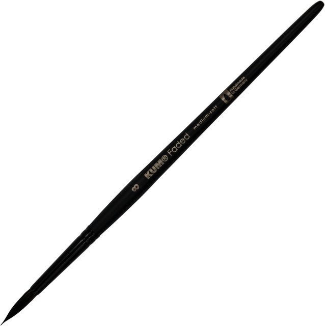 KUM Faded Round 8 Profi-Pinsel in Schwarz - Bild 1