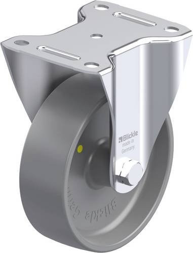 Blickle B-PO 150G-ELS Stahlblech-Bockrolle in Grau mit Kunststoffrad, Durchmesser: 150 mm, Tragfähigkeit: 400 kg - Bild 1