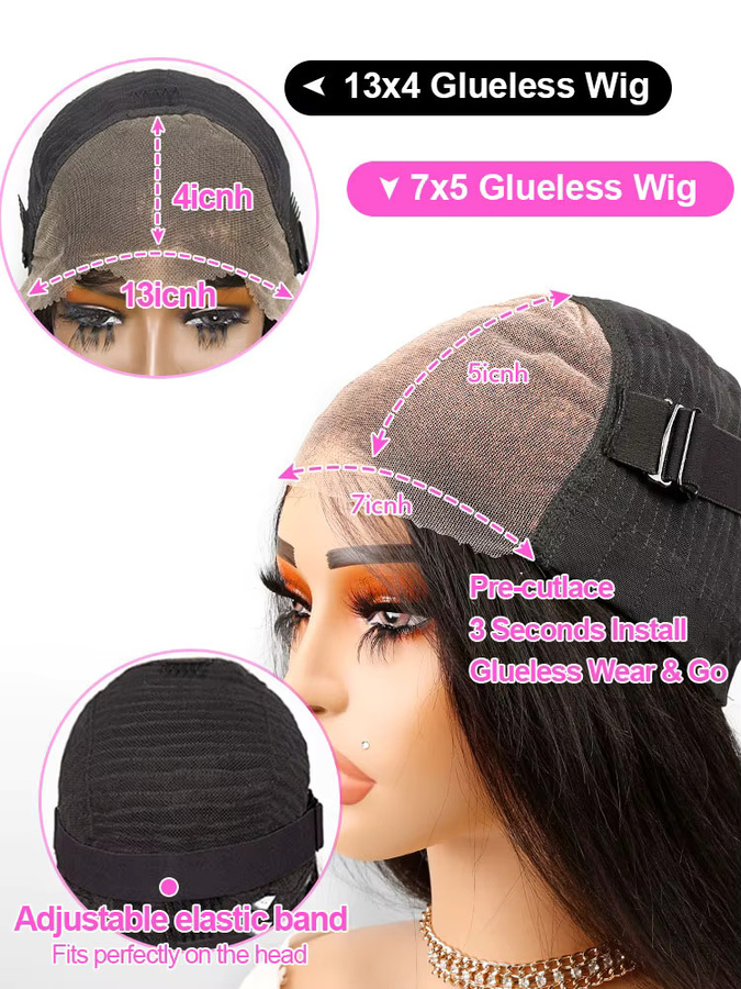 AMYTUD Echthaarperücke Deep Wave, 30-40 Zoll, Damen, Lockiges Haar - Bild 8