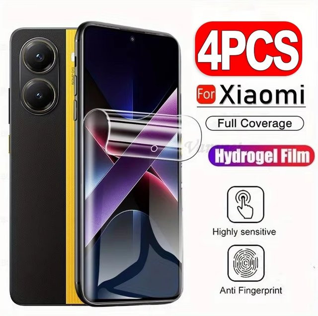 Xiaomi Hydrogel Display Schutzfolie Transparent für Poco X5 Pro F5 5G X5 5G M6 Poco C65 X6 Pro F6 HD Vollabdeckung - Bild 1