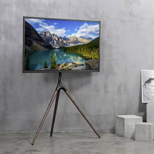 TECHly ICA-TR18SAM TV-Standfuß in Braun für Fernseher von 45 bis 65 Zoll (114,3 - 165,1 cm) Starr - Bild 1