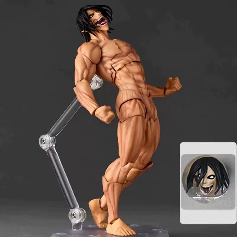 Revoltech Eren Jaeger Action Figure aus Angriff auf Titan als PVC Anime Modell für deine Sammlung - Bild 2