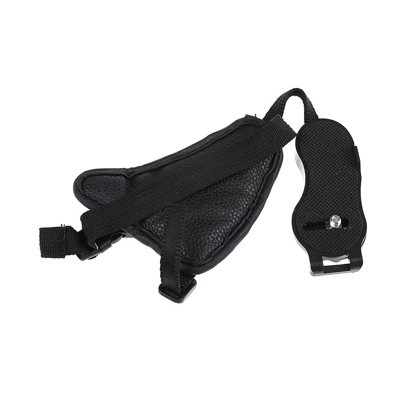 KOQZM Hand Grip Kamera Strap aus PU Leder in Schwarz für DSLR Kameras - Bild 3