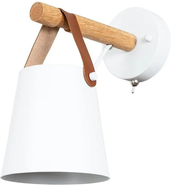 Arte Lamp Wandleuchte Thomas E27 Weiß Metall Modern - Bild 1