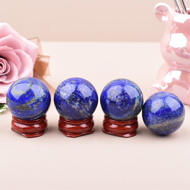 RYCRYSTAL Lapis Lazuli Kristallkugel Blau, Durchmesser: 30 mm - Bild 1