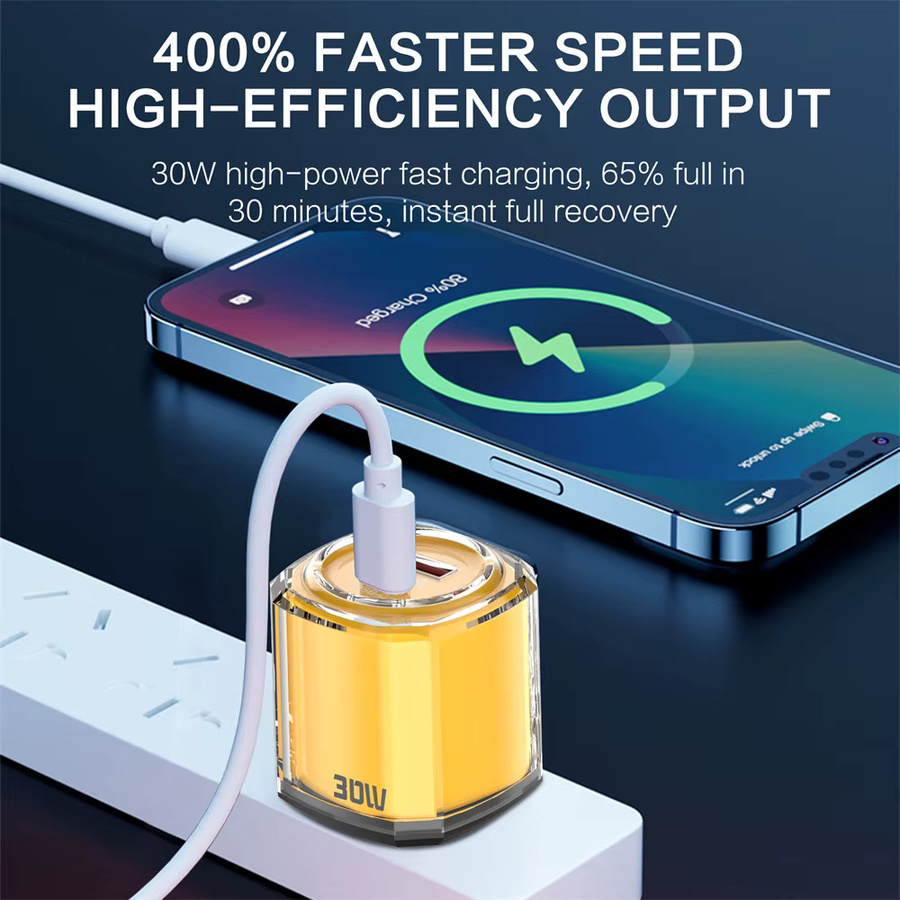 Maerknon 30W USB Typ C Ladegerät mit PD Schnellladefunktion und Quick Charge 3.0 in Blau - Bild 2
