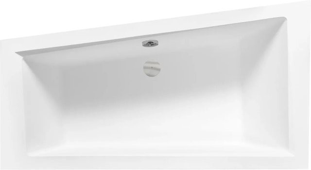Bad Land Eckbadewanne INTIMA in Weiß mit Acrylschürze, Bambus-Badewannenablage und Kopfstütze, Ausführung links, B/T: 160 x 90 cm - Bild 1