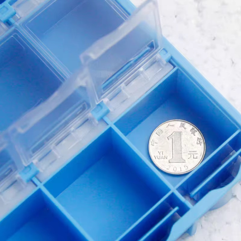 LISM Antistatische Aufbewahrungsbox aus Kunststoff für elektronische Komponenten in Blau - Bild 2