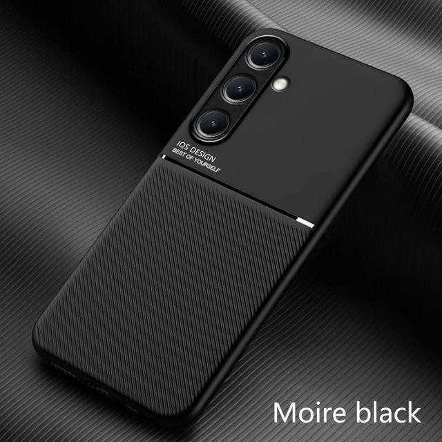 Samsung Galaxy S25 FE 5G Business Handyhülle mit Lederstruktur und Magnetfunktion in Schwarz, Blau, Grün oder Rot - Bild 1