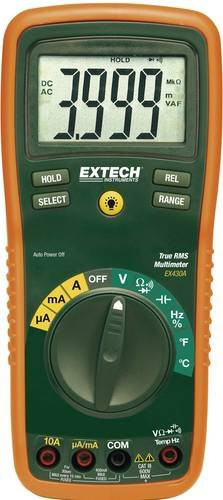 Extech Digitales Handmultimeter EX430A in Orange, CAT III 600V, 4000 Counts - Bild 1
